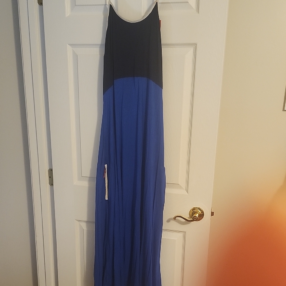 Navy and Royal Blue Maxi Dress (Undress)